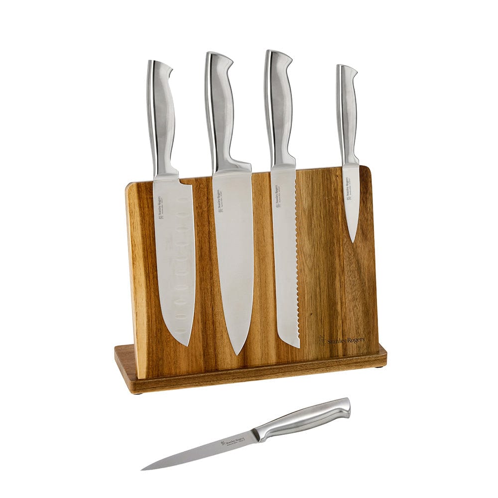 Stanley Rogers Magnetic Knife Block Set 6 Piece