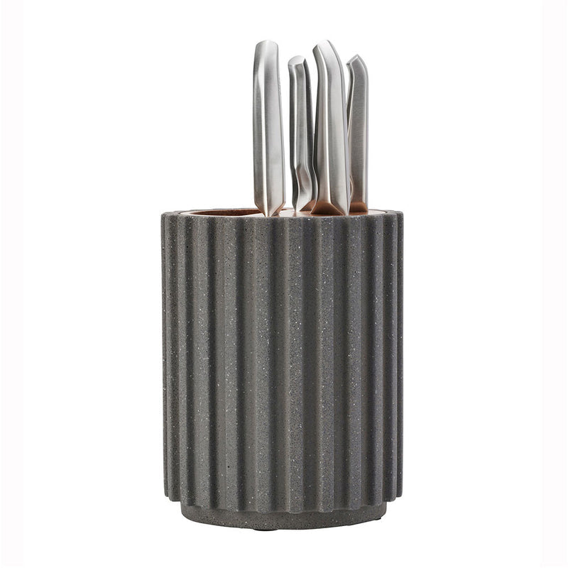 Furi Radial Stone 5 Piece Knife Block Set - Flint