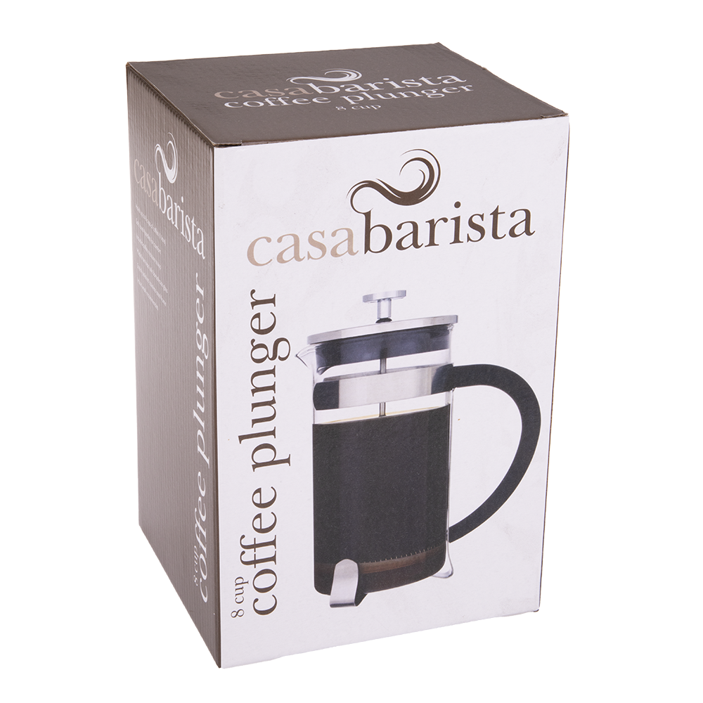 Casabarista Coffee Plunger – 8 Cup / 1L (with Scoop)