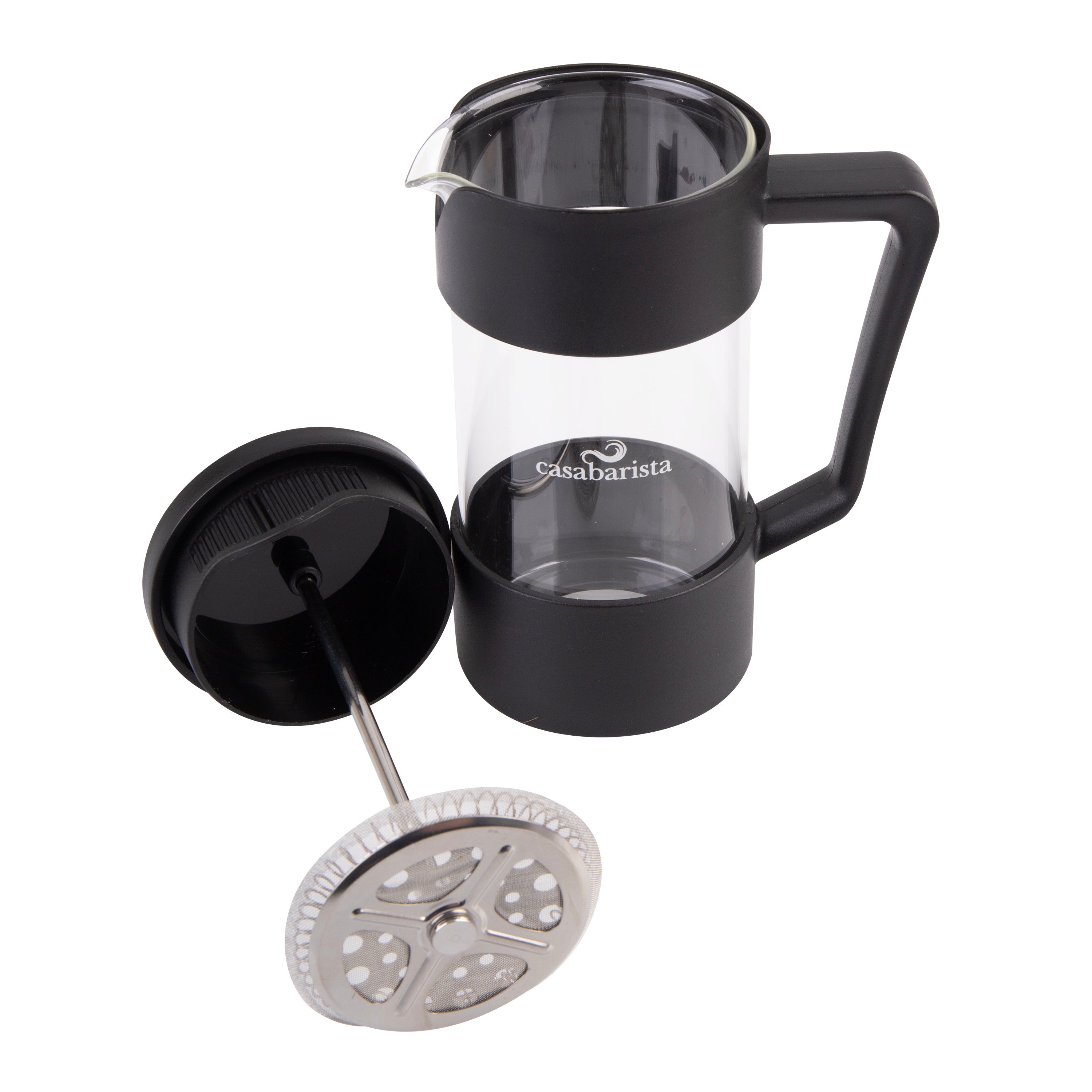 Casabarista "Oslo Accent" Coffee Plunger 3 Cup/350ml - Black