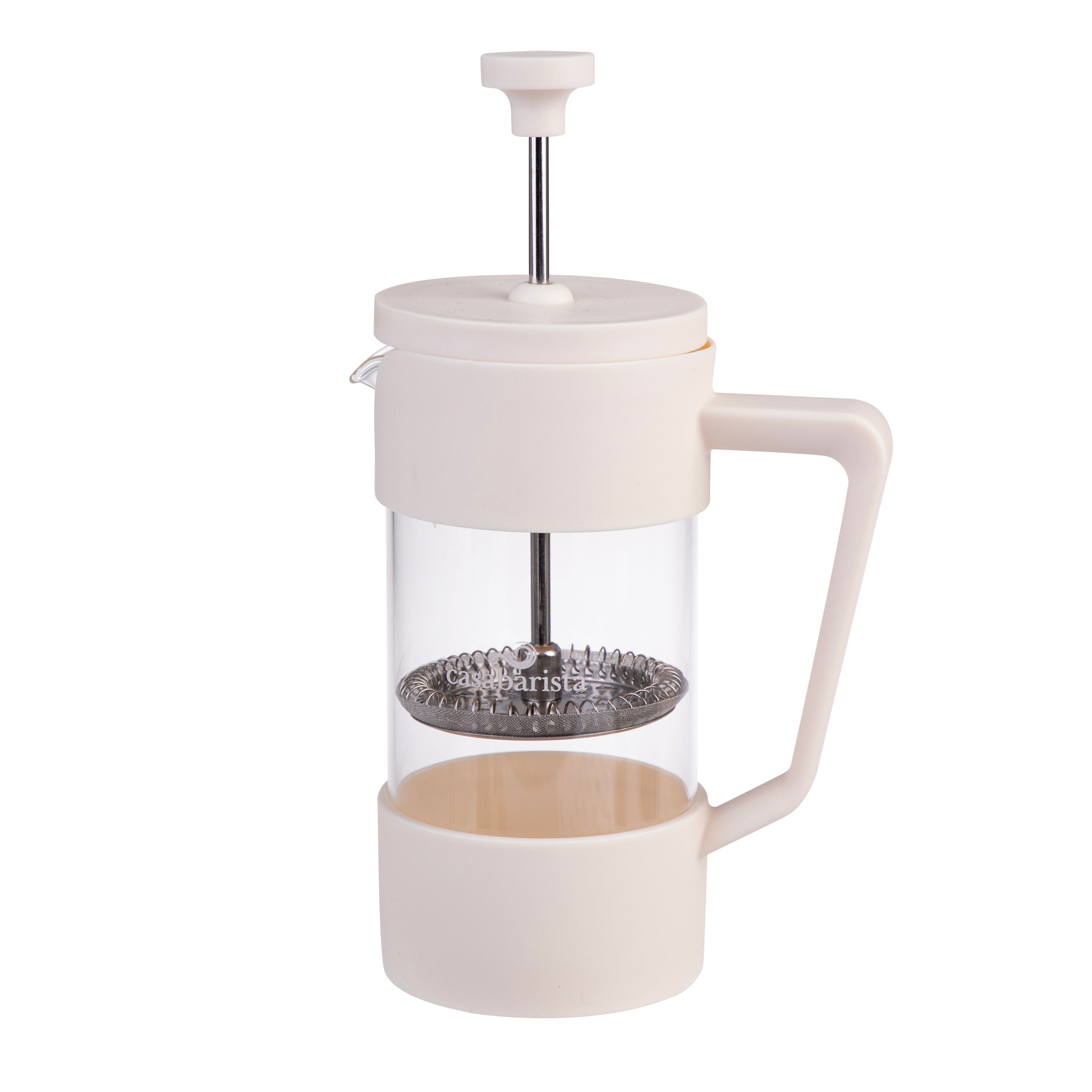 Casabarista "Oslo Accent" Coffee Plunger 3 Cup/350ml - Cream