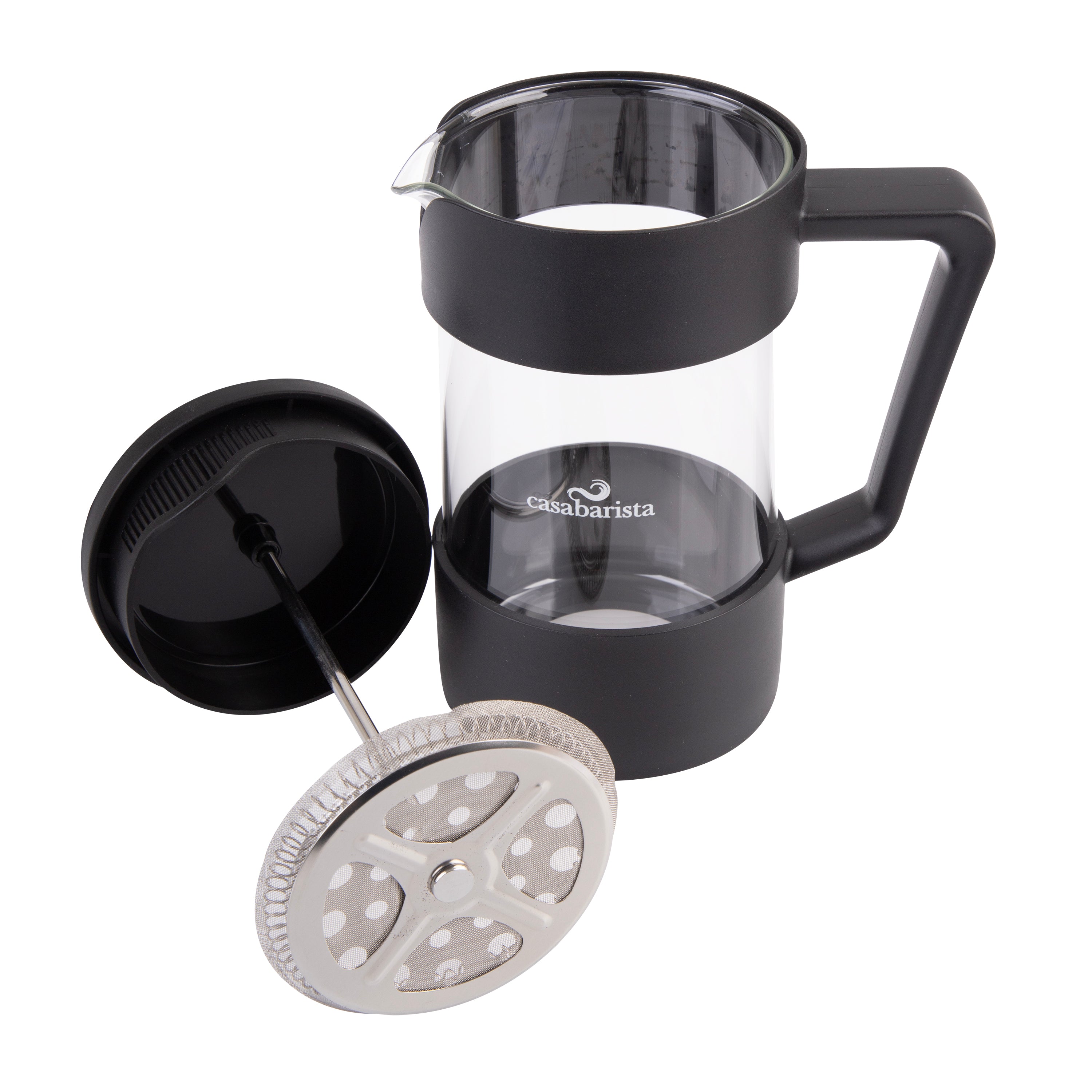 Casabarista "Oslo Accent" Coffee Plunger 5 Cup/600ml - Black
