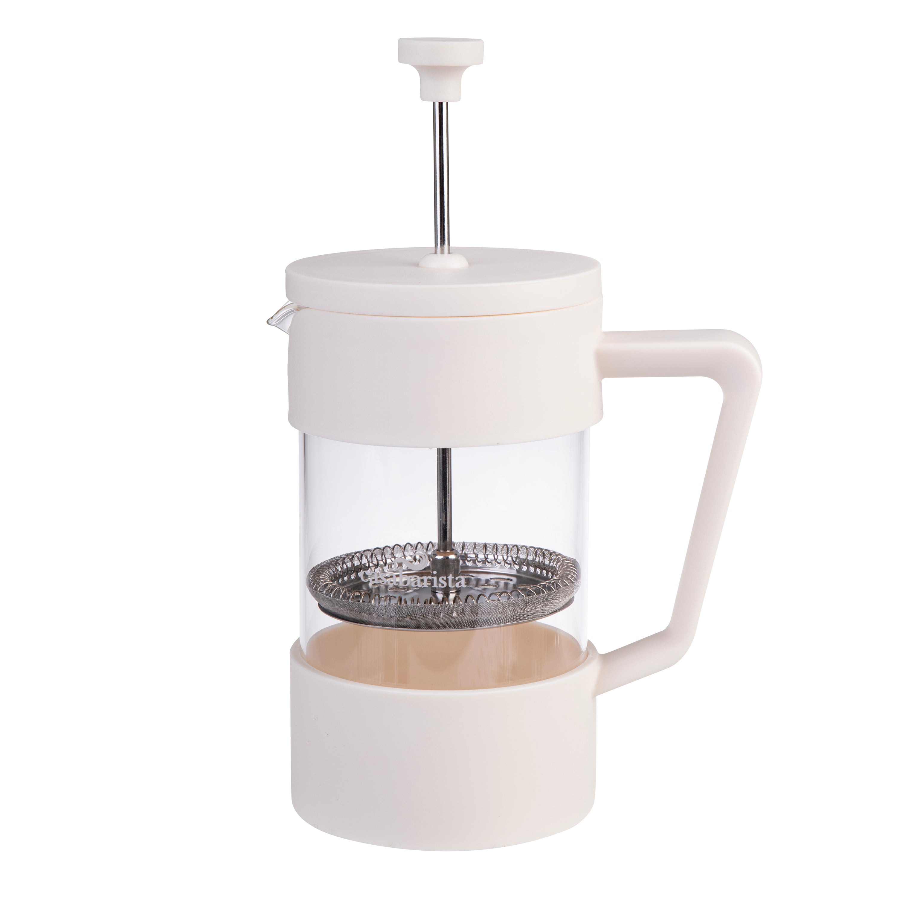 Casabarista "Oslo Accent" Coffee Plunger 5 Cup/600ml - Cream
