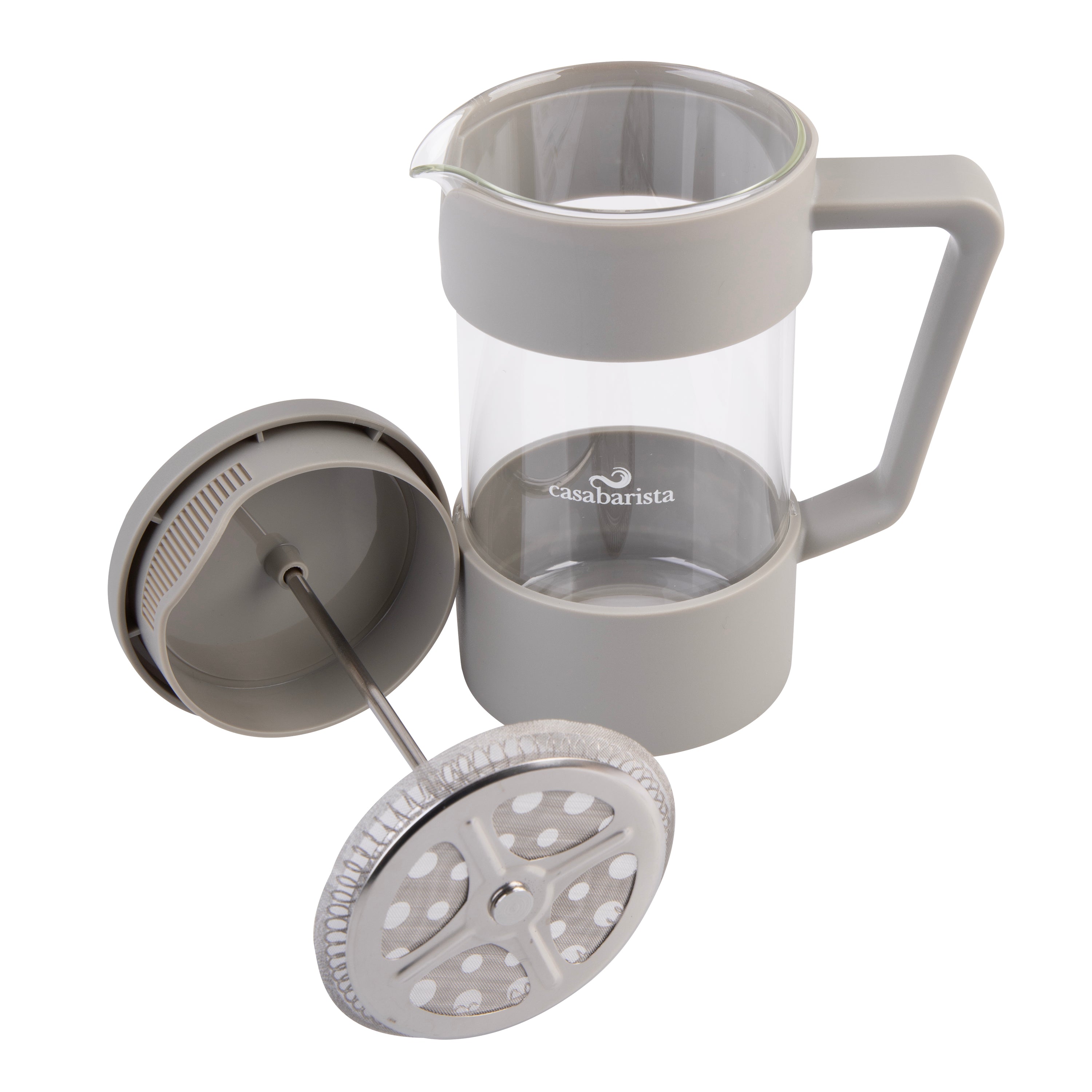 Casabarista "Oslo Accent" Coffee Plunger 5 Cup/600ml - Taupe