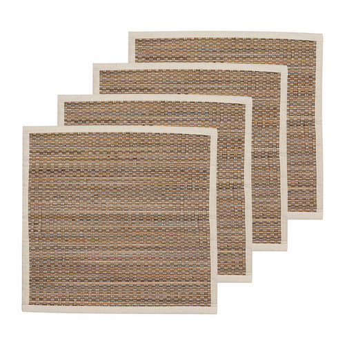 Ladelle Rashida Cream 4pk Placemat