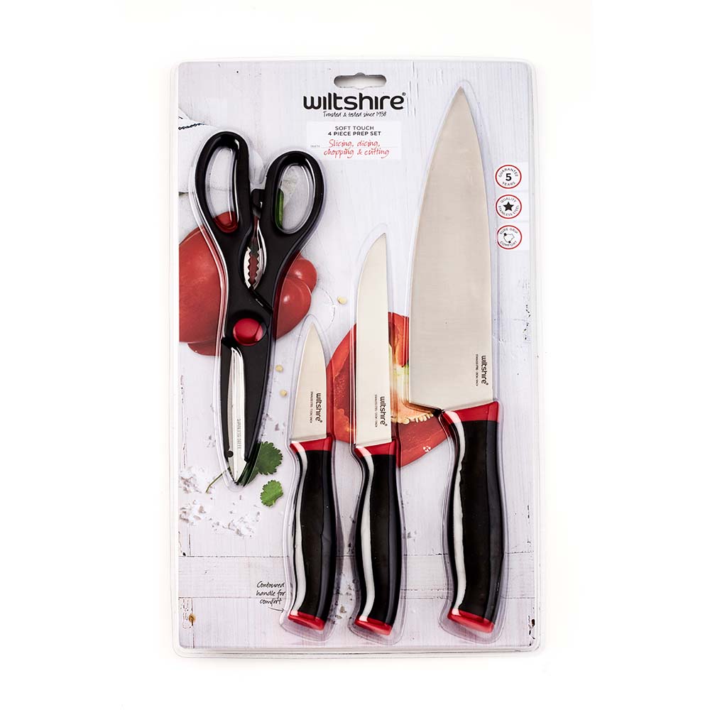 Wiltshire Soft Touch 4 Piece Knife Prep Set