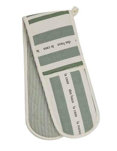 Ladelle La Casa Leaf Double Oven Mitt