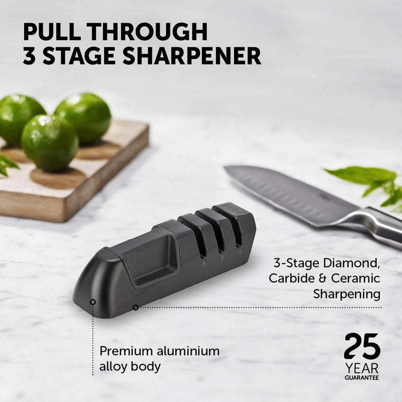 Furi Pull Through 3 Stage Knife Sharpener