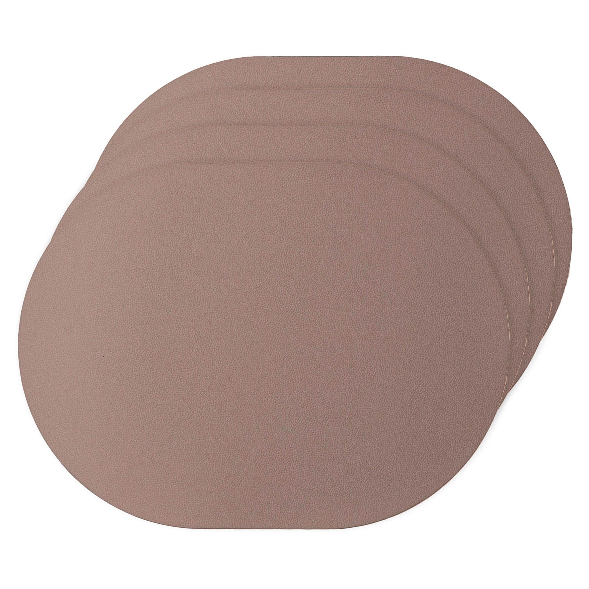 Ladelle Hugo Oval Dusty Pink 4pk Placemat