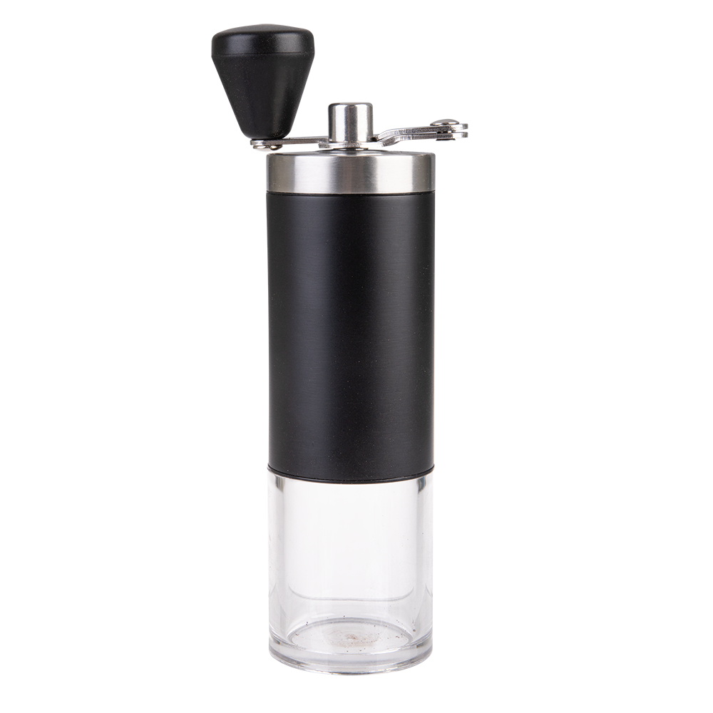 Casabarista Stainless Steel Hand Coffee Grinder with Ceramic Burr – Black