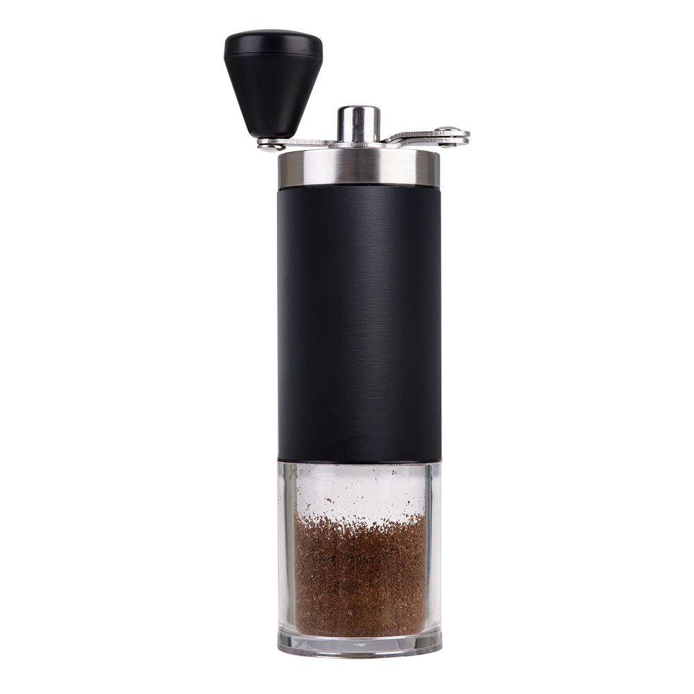 Casabarista Stainless Steel Hand Coffee Grinder with Ceramic Burr – Black