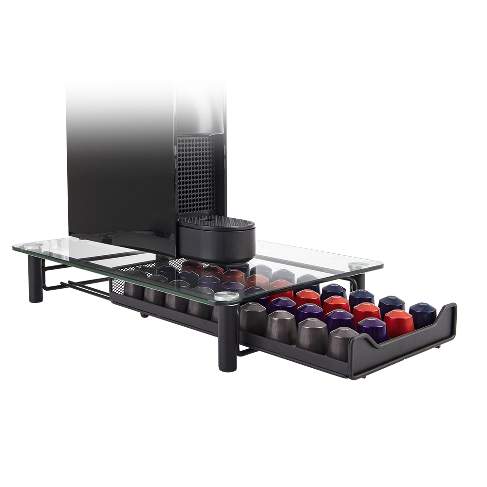 Casabarista Coffee Machine Stand with 36 Capsule Drawer – Nespresso Compatible
