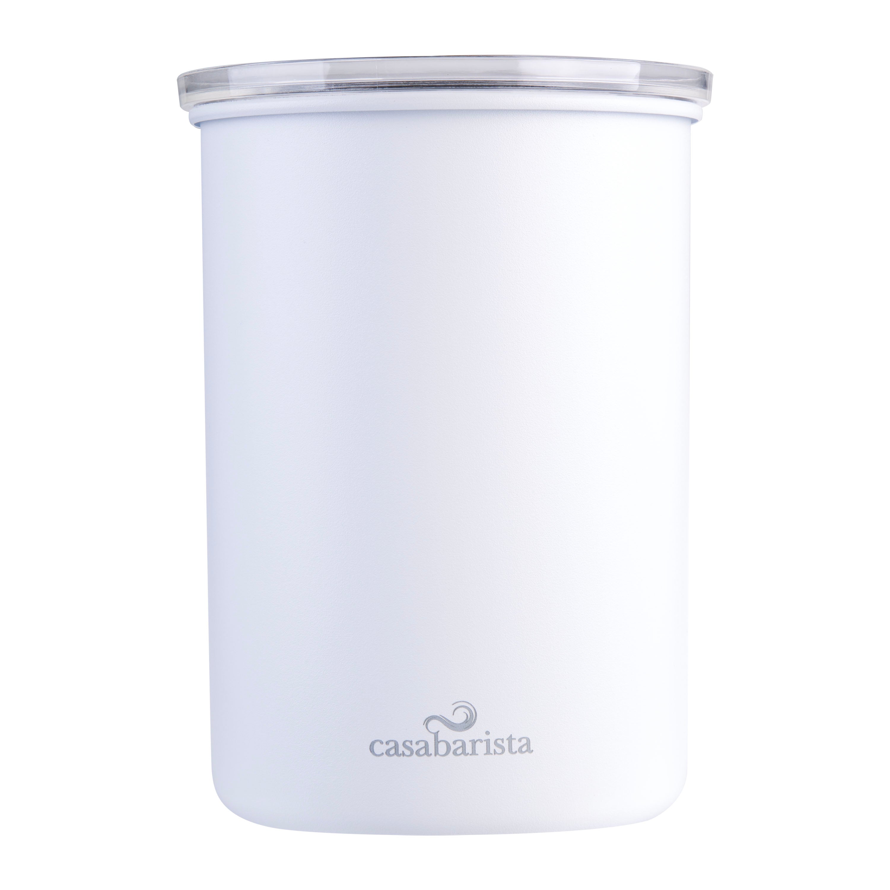 Casabarista Stainless Steel Vacuum Coffee Canister 1.3L - White
