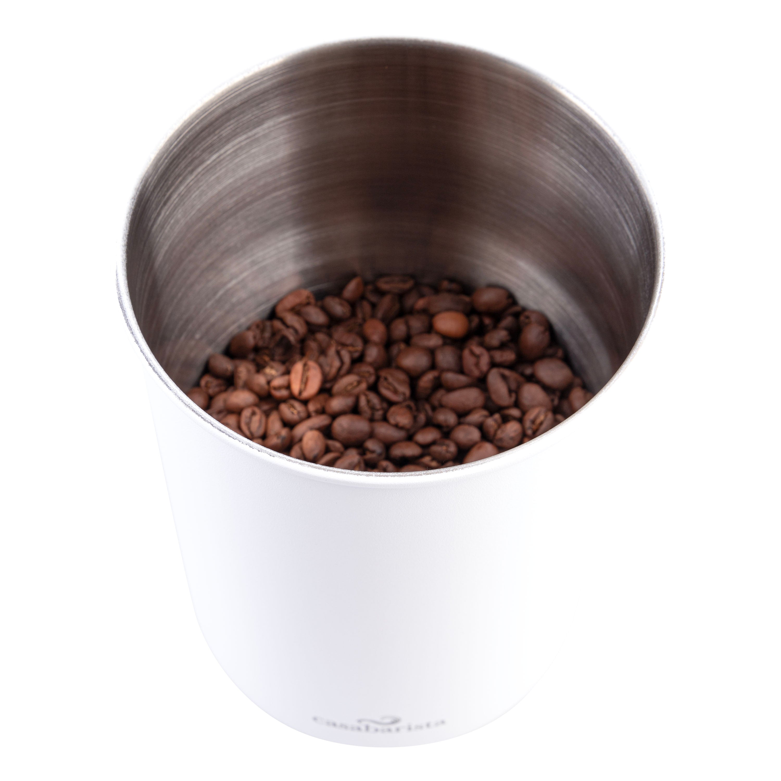 Casabarista Stainless Steel Vacuum Coffee Canister 1.3L - White