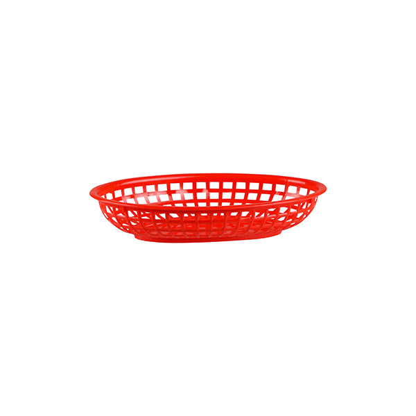 Trenton Serving Basket - Oval (240x150x50mm - Red)
