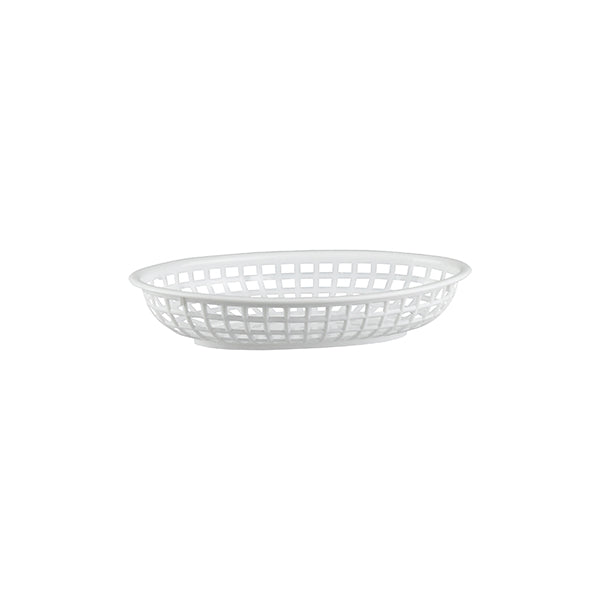 Trenton Serving Basket - Oval (240x150x50mm - White)