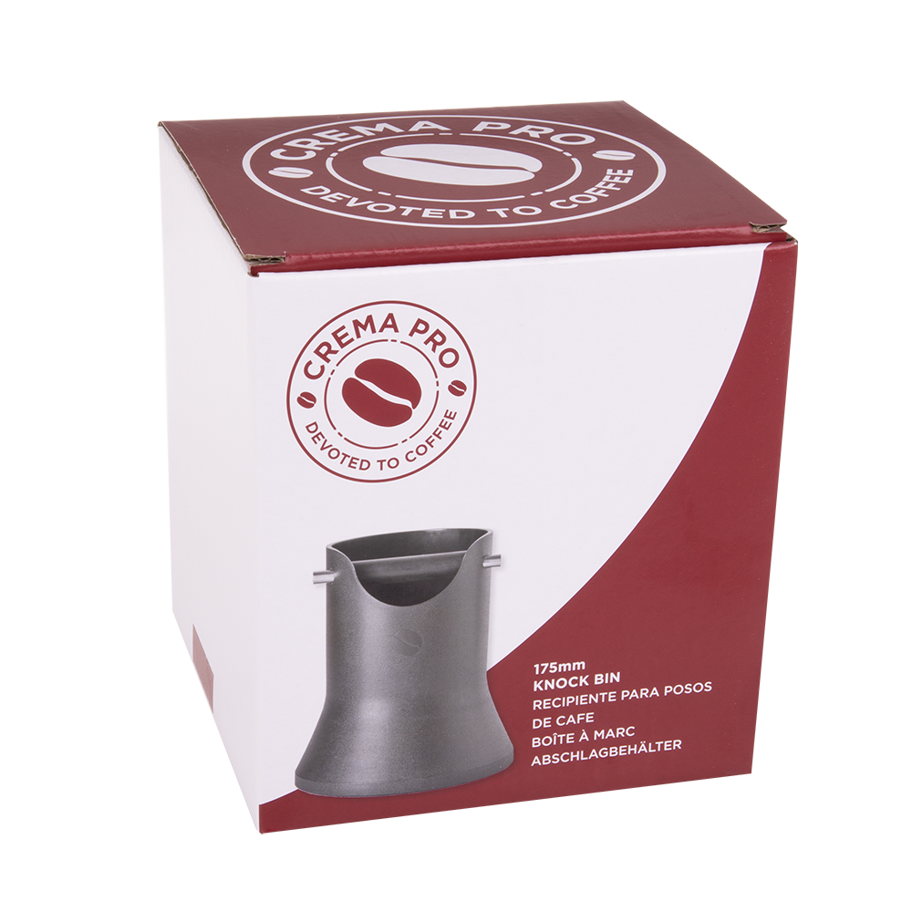 Crema Pro Knock Bin – 175mm (Grey)