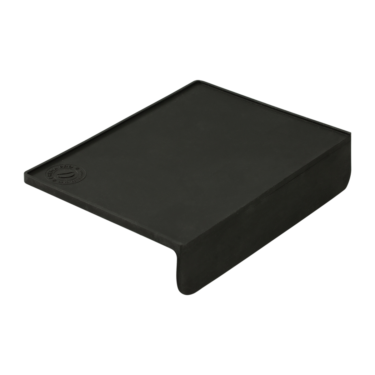 Crema Pro Tamper Mat with Overhang Black