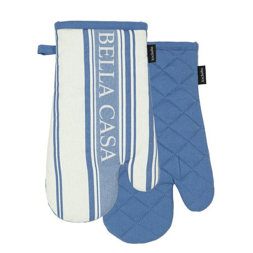 Ladelle Bella Casa Blue 2pk Oven Mitt