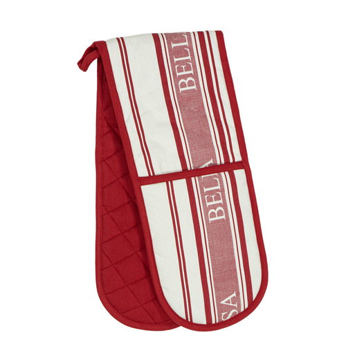 Ladelle Bella Casa Red Double Oven Mitt