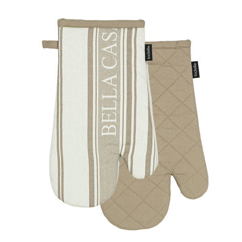 Ladelle Bella Casa Latte 2pk Oven Mitt