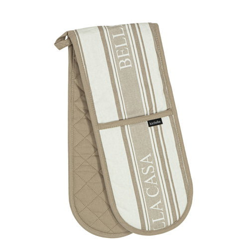 Ladelle Bella Casa Latte Double Oven Mitt