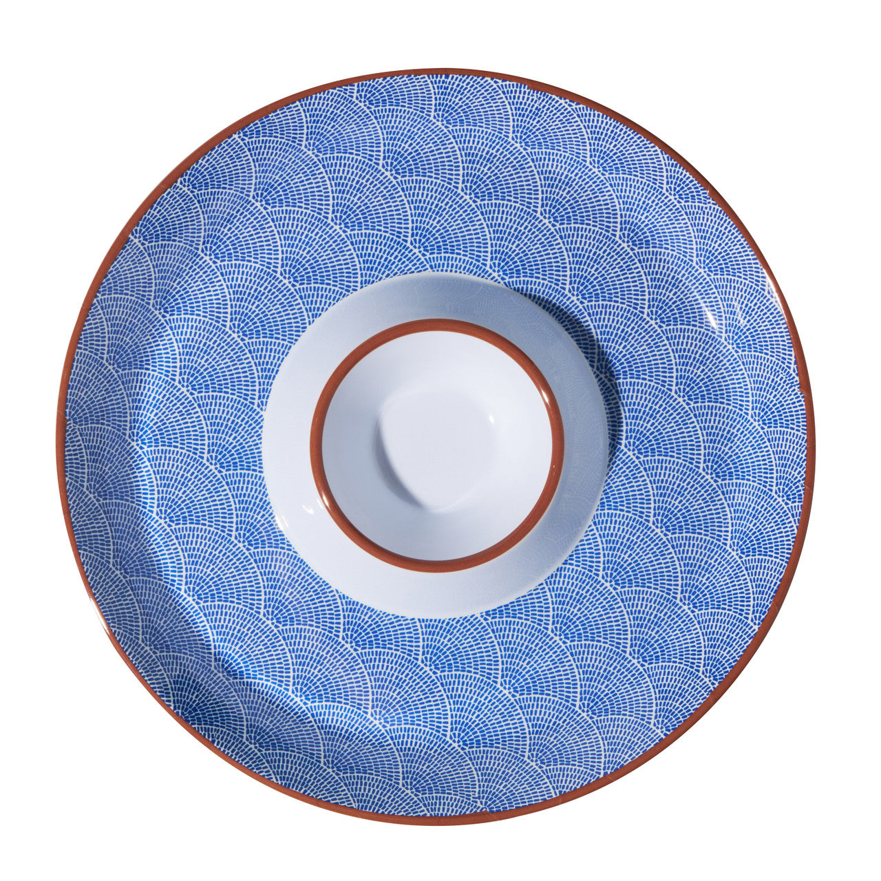 Avanti Round Sharing Plate with Sauce Bowl – Wave – 30cm