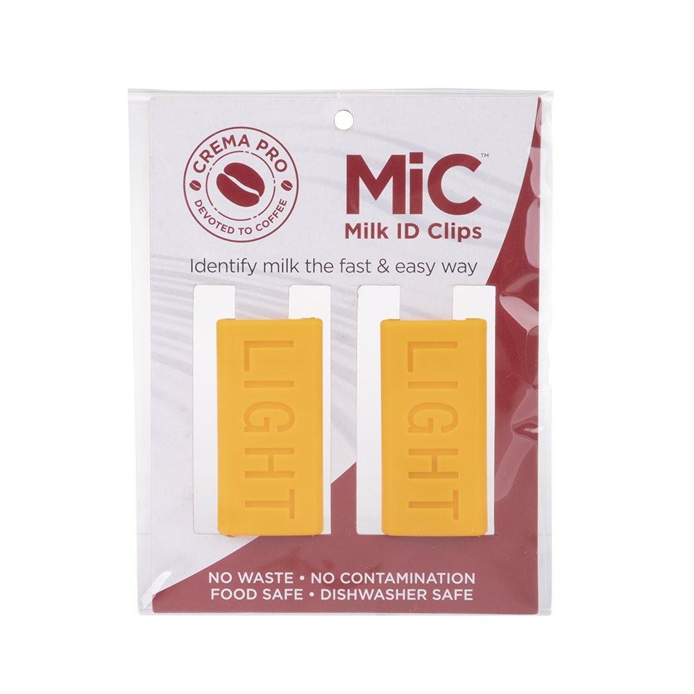 Crema Pro Milk ID Clips – Light (Yellow, Set of 2)