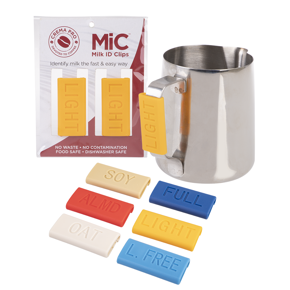 Crema Pro Milk ID Clips – Light (Yellow, Set of 2)