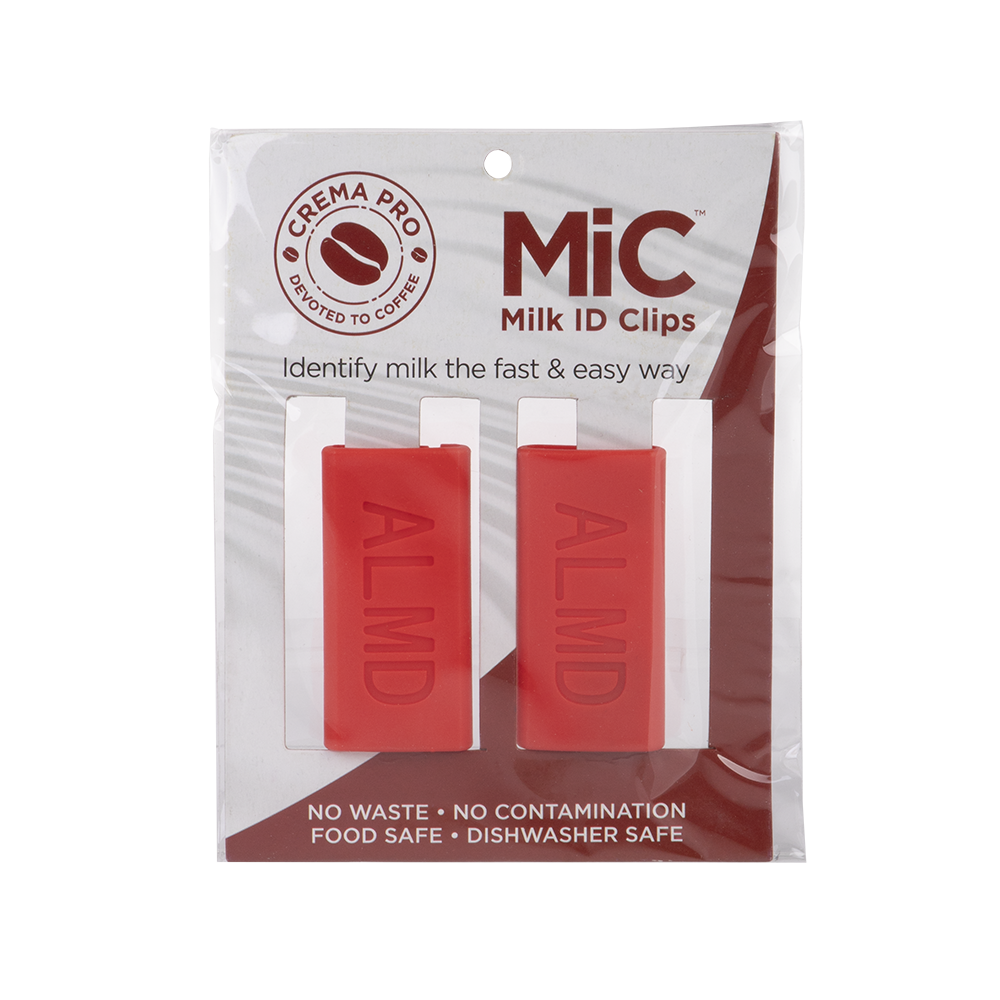 Crema Pro Milk ID Clips – Almond (Red, Set of 2)
