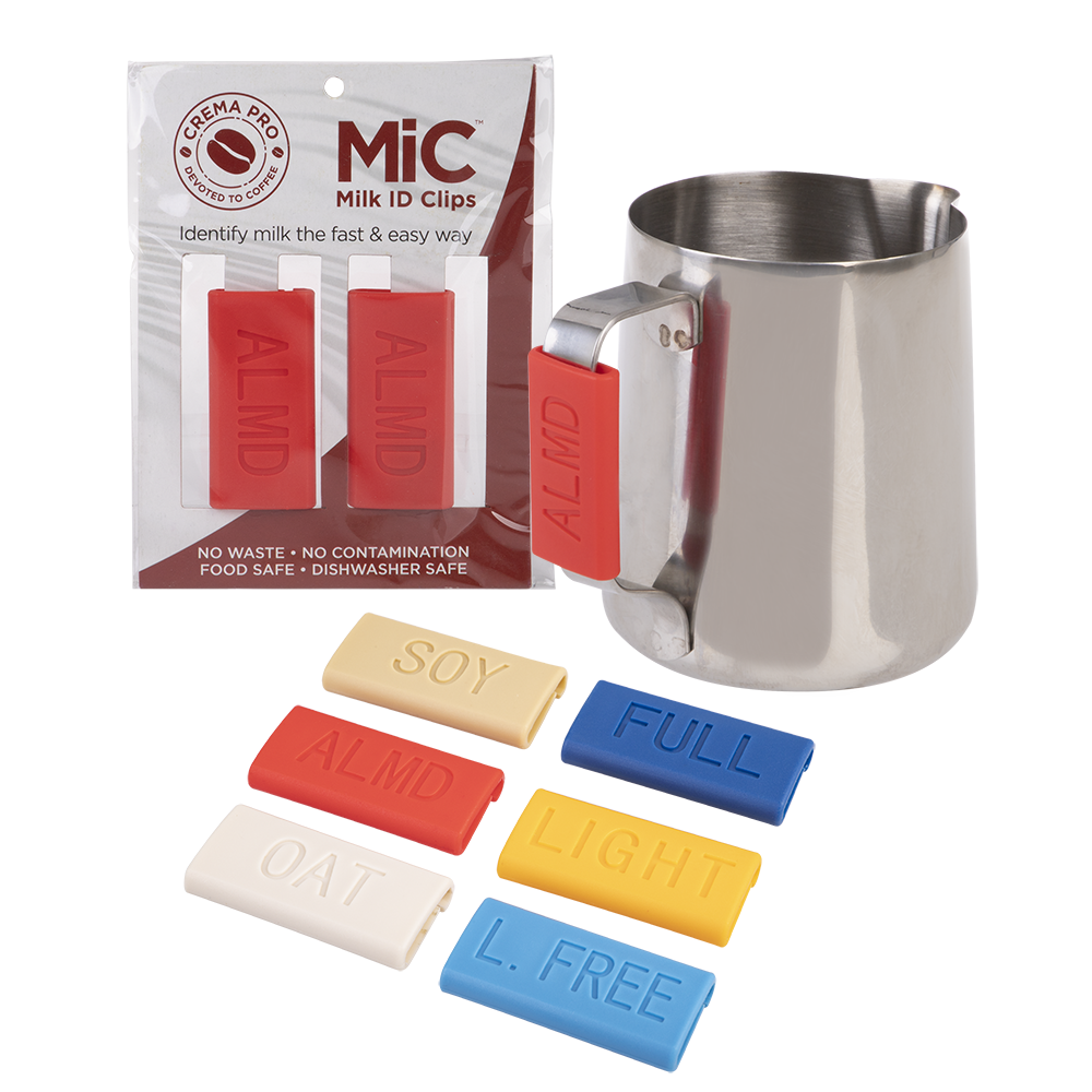 Crema Pro Milk ID Clips – Almond (Red, Set of 2)