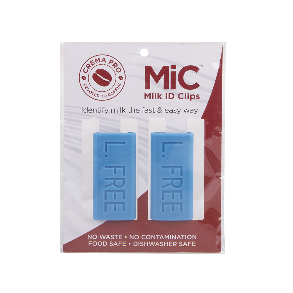 Crema Pro Milk ID Clips – Lactose Free (Sky Blue, Set of 2)