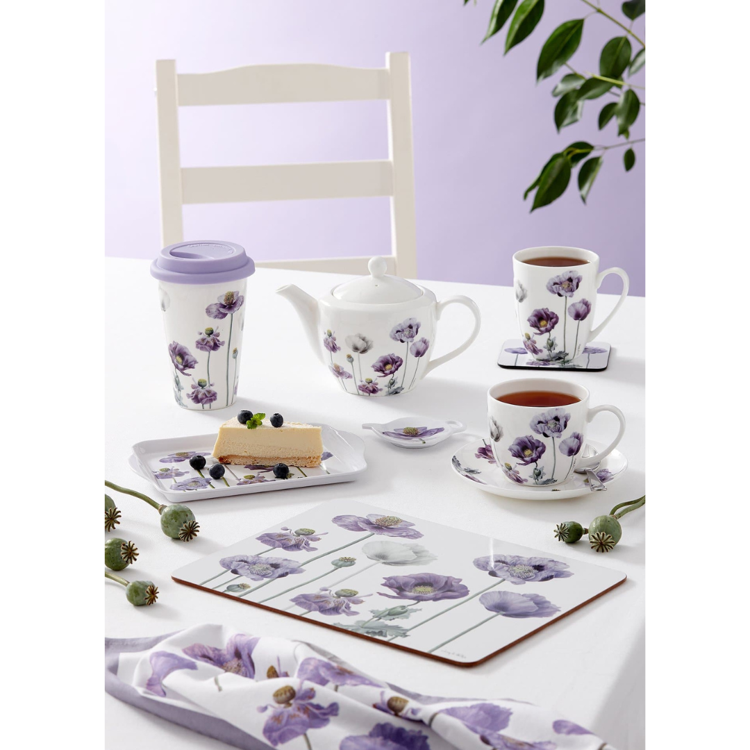 Ashdene Purple Poppies AWM Cup & Saucer