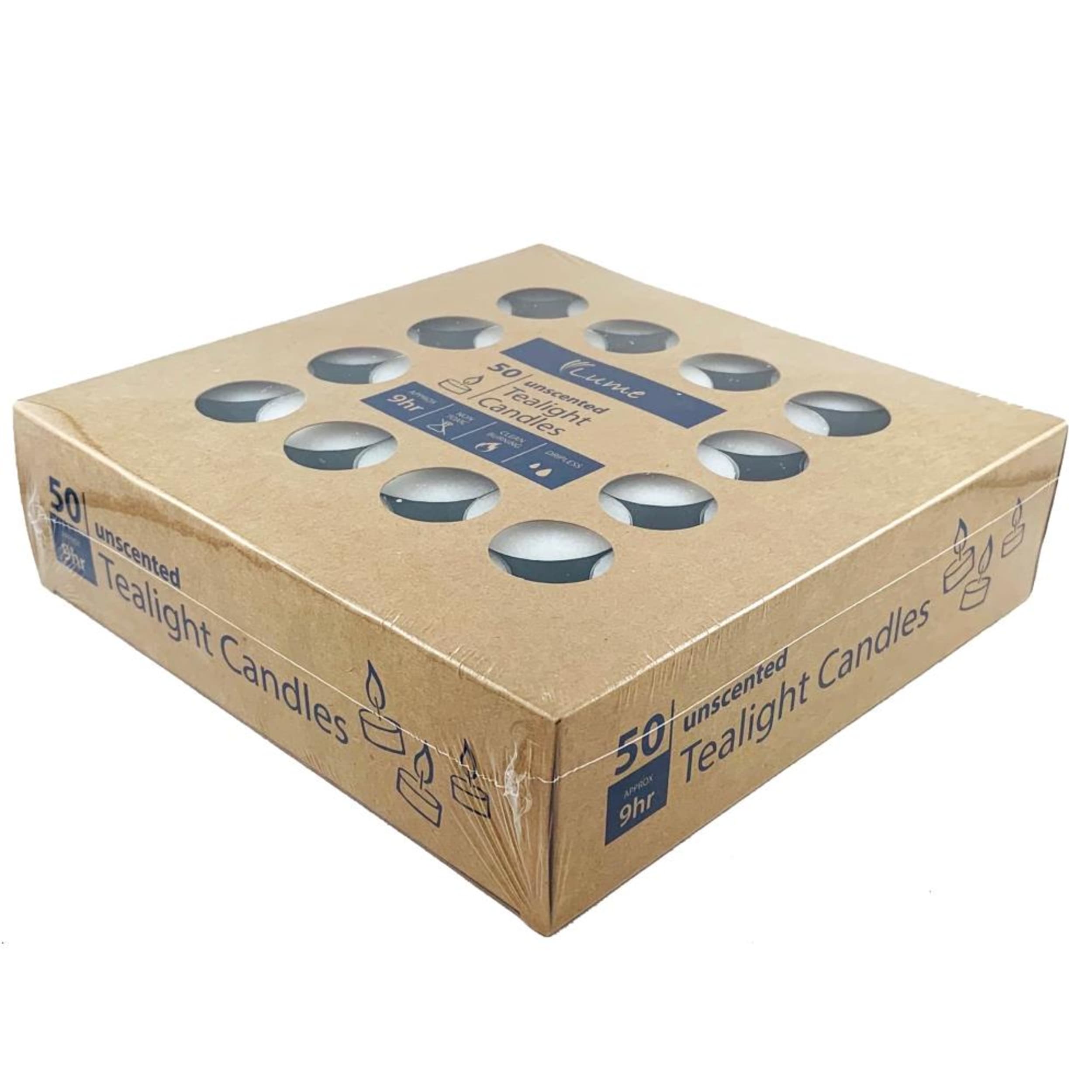 Lume Tealight Candles 9 Hour x 6 (50 Pack)