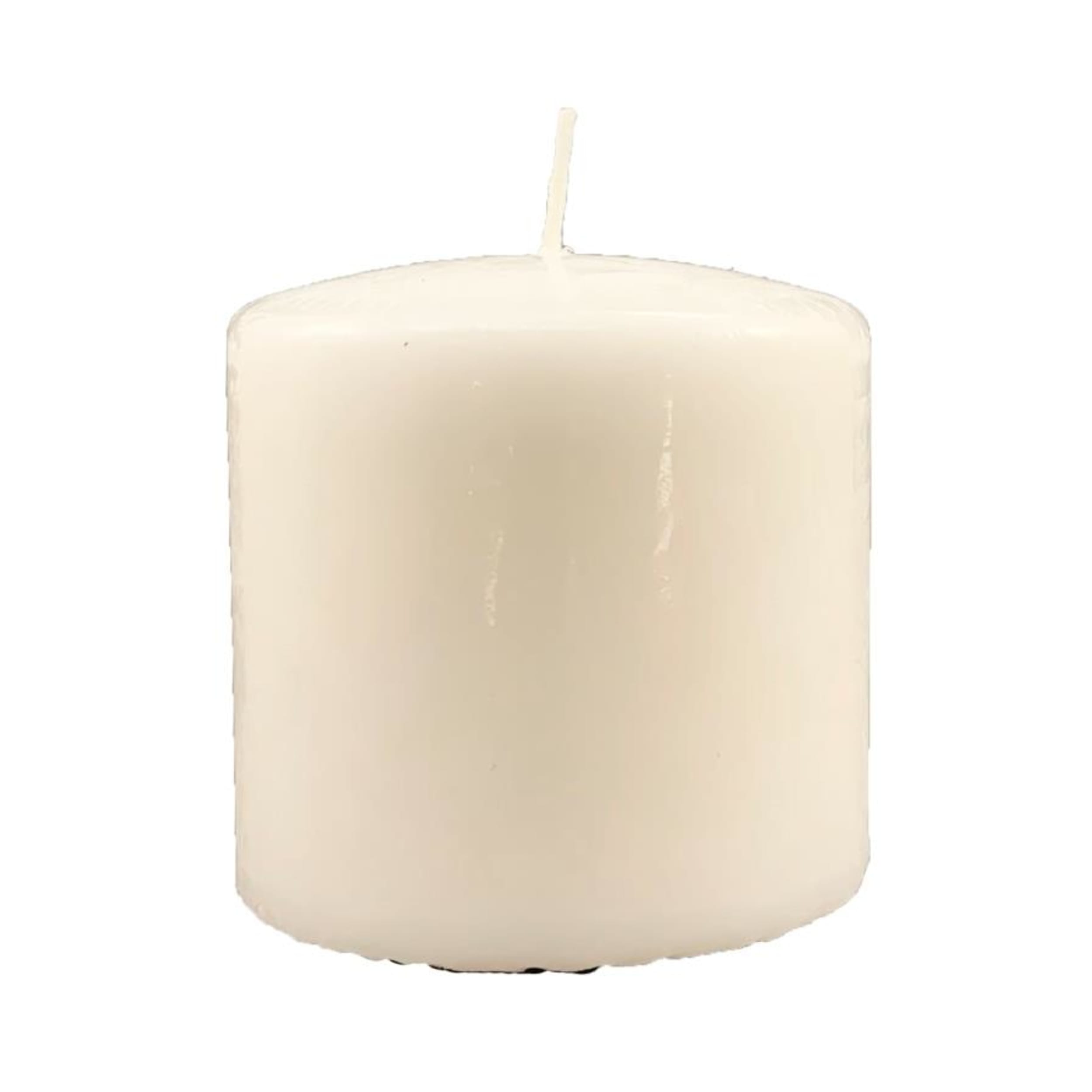 Lume Pillar Candles 75x75mm White (12 Pack)