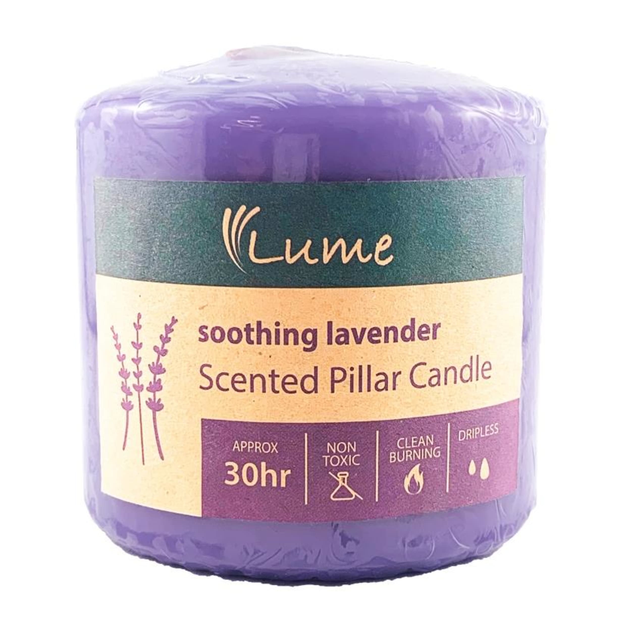Lume Scented Pillar Candle 75x75mm (12 Pack)