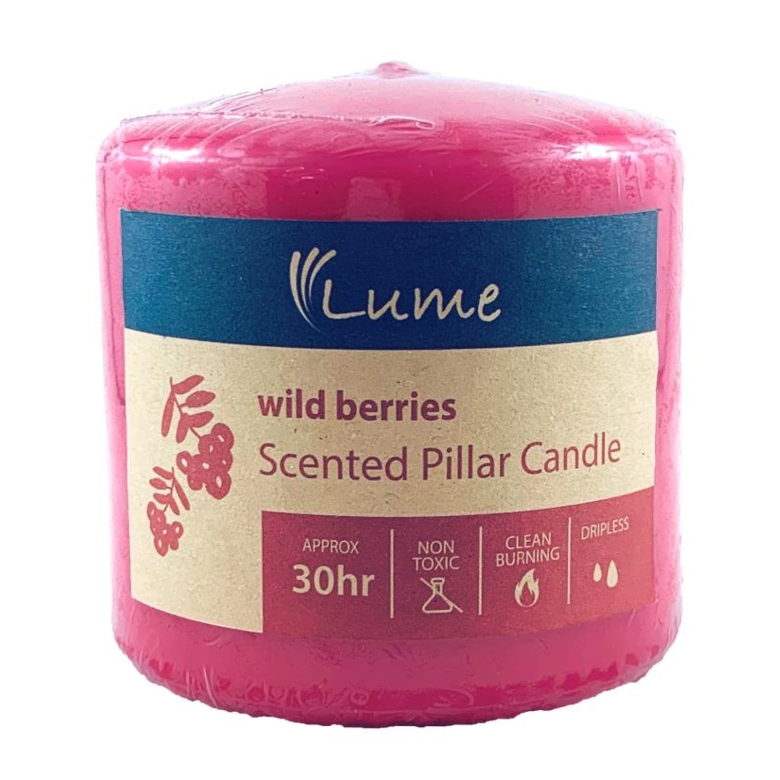 Lume Scented Pillar Candle 75x75mm (12 Pack)