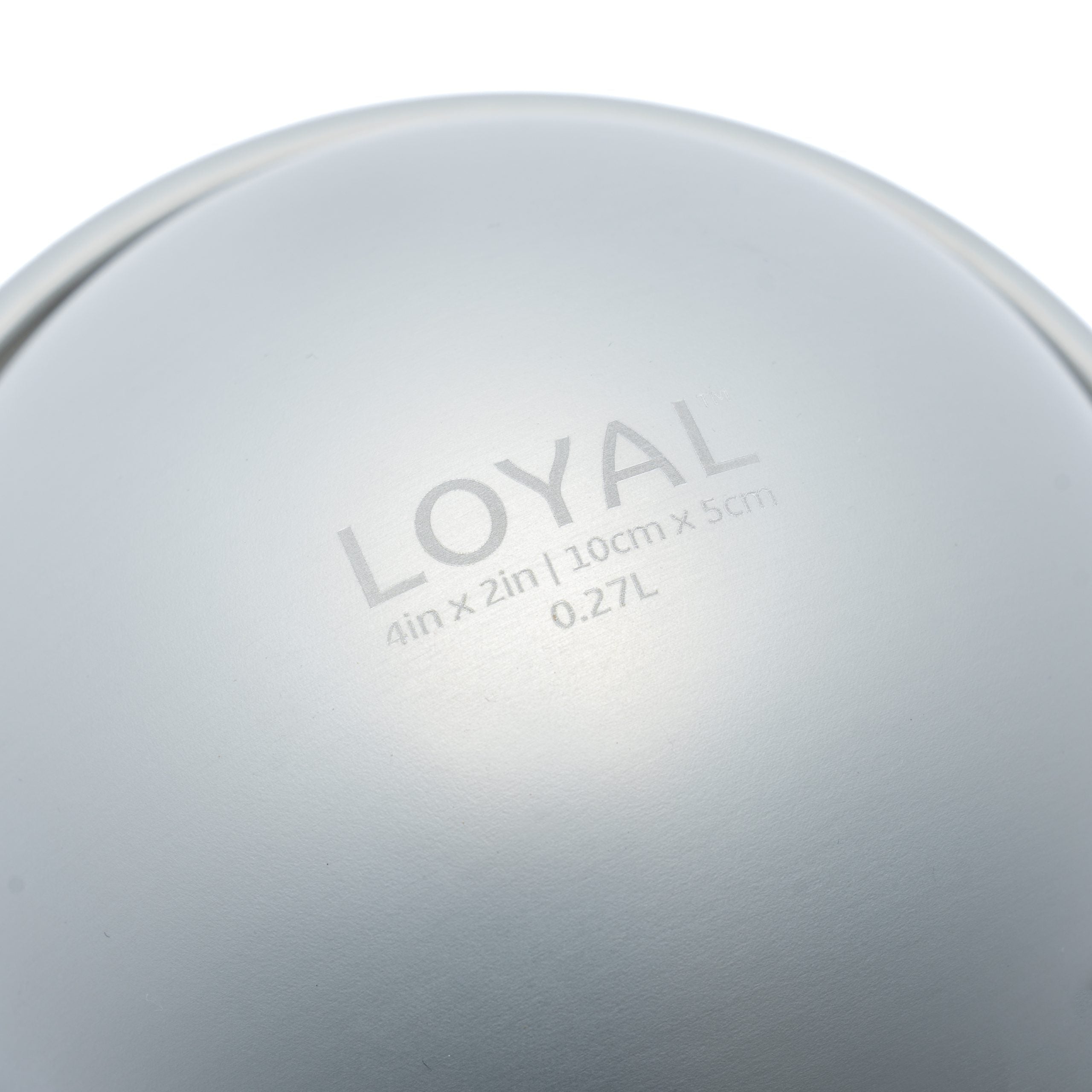 LOYAL Elite Anodised Hemisphere Cake Tin 4 Inch