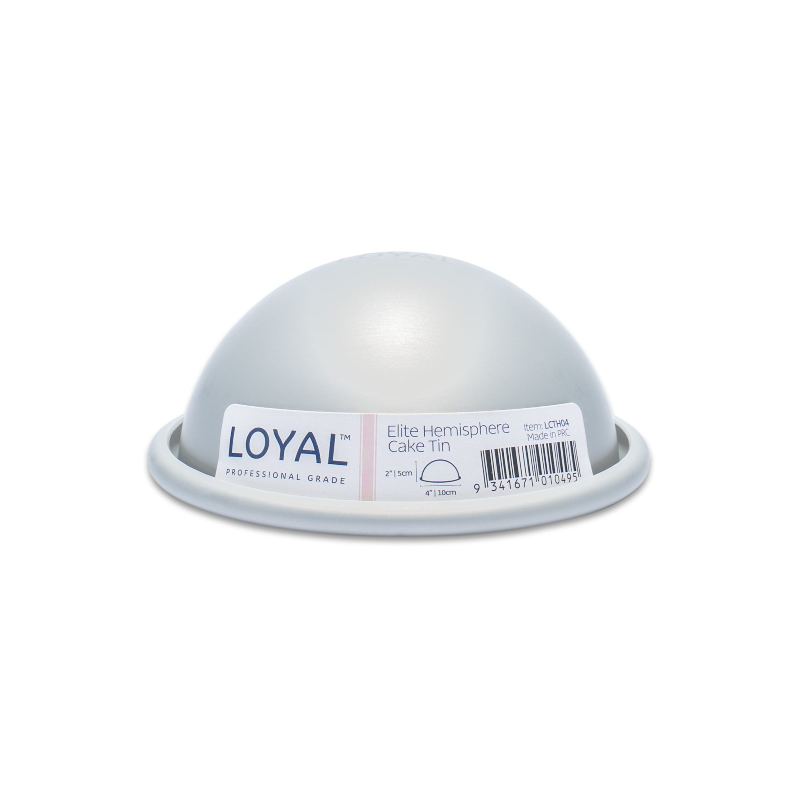 LOYAL Elite Anodised Hemisphere Cake Tin 4 Inch
