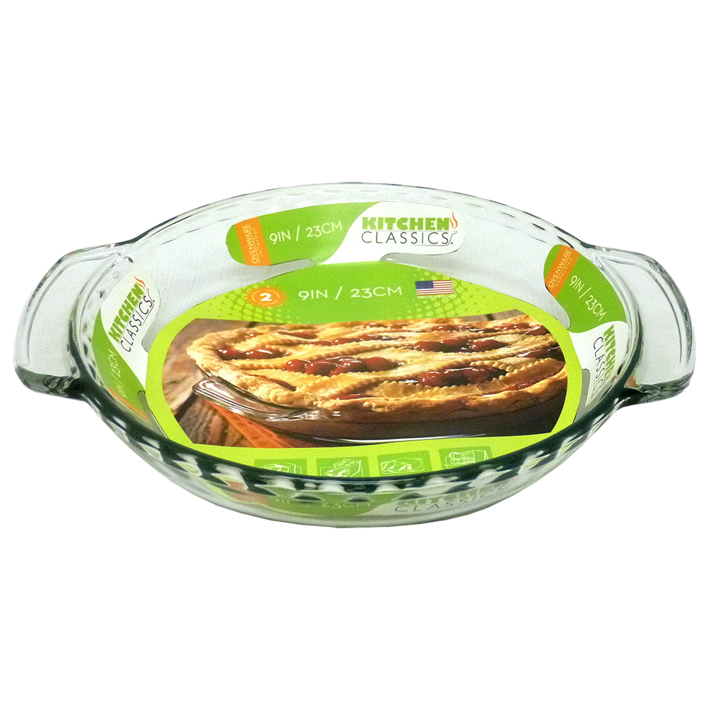 Kitchen Classics Glass Deep Pie Plate – 23cm