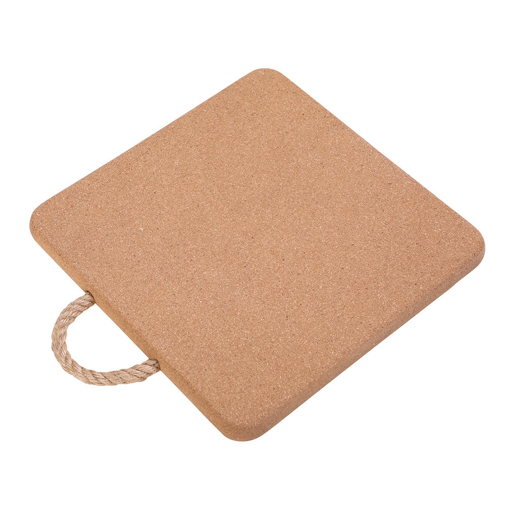 Wiltshire Deluxe Cork Trivet with Rope Handle Square 24 x 2cm