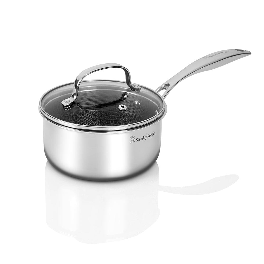 Stanley Rogers SR-Matrix Non-stick Saucepan with Glass Lid 16cm / 1.7L