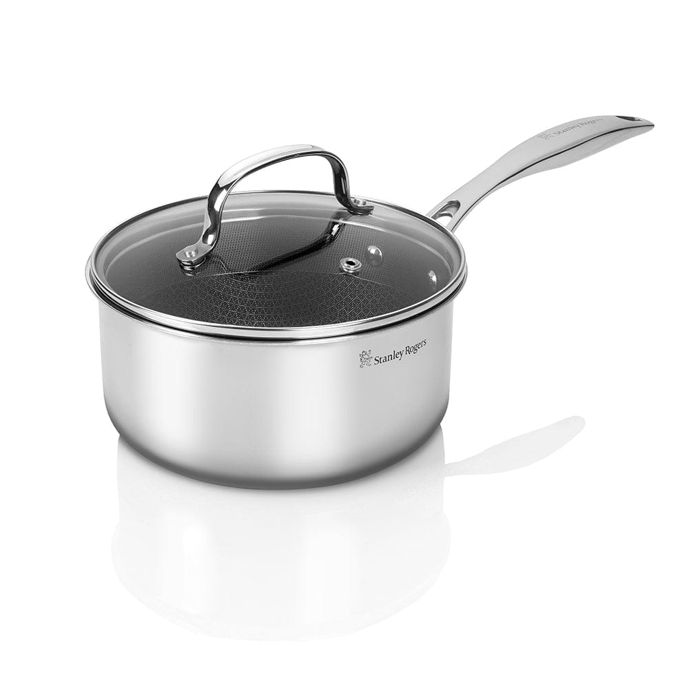 Stanley Rogers SR-Matrix Non-stick Saucepan with Glass Lid 18cm / 2.3L