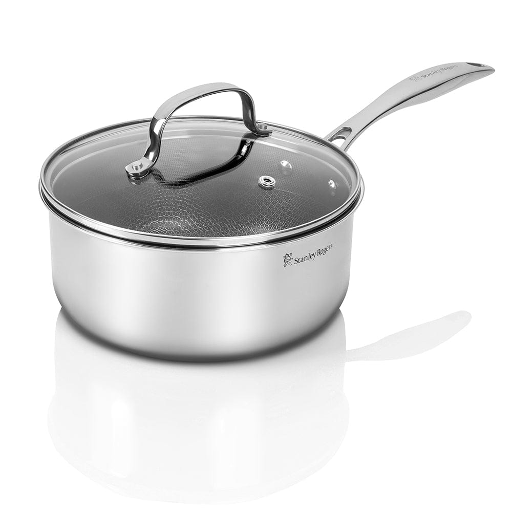 Stanley Rogers SR-Matrix Non-stick Saucepan with Glass Lid 20cm / 3.0L