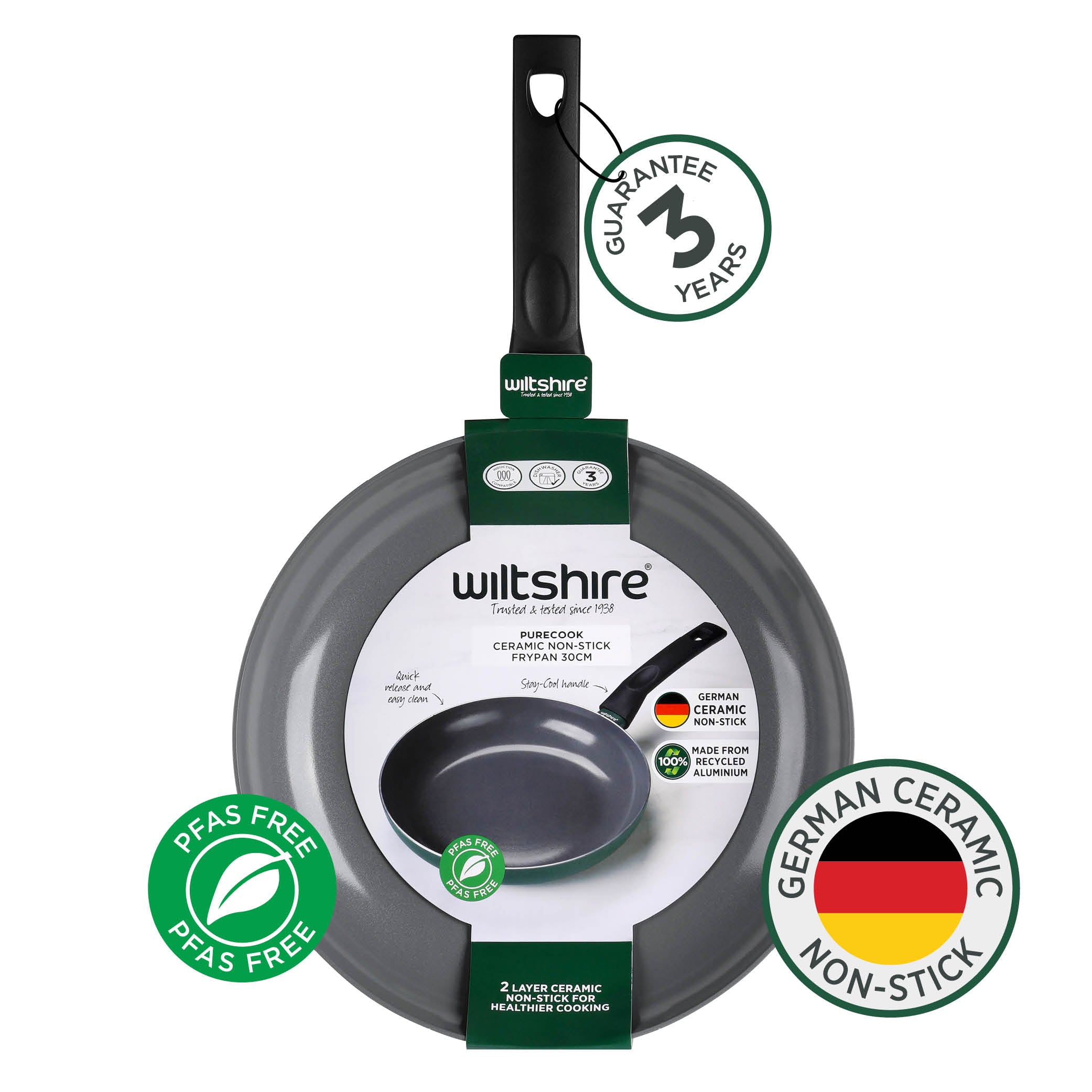 Wiltshire PureCook Ceramic Non-Stick Frypan 30cm