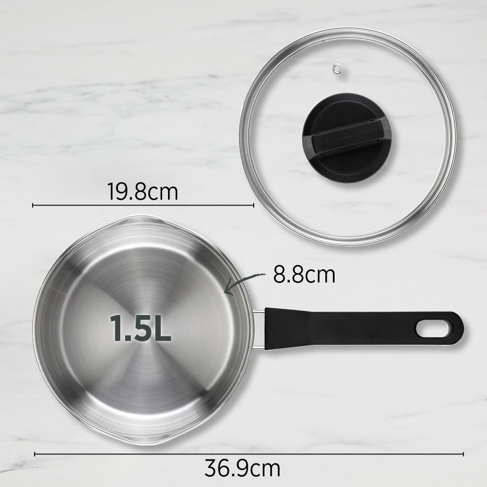 Wiltshire Timeless Saucepan 18cm with Glass Lid