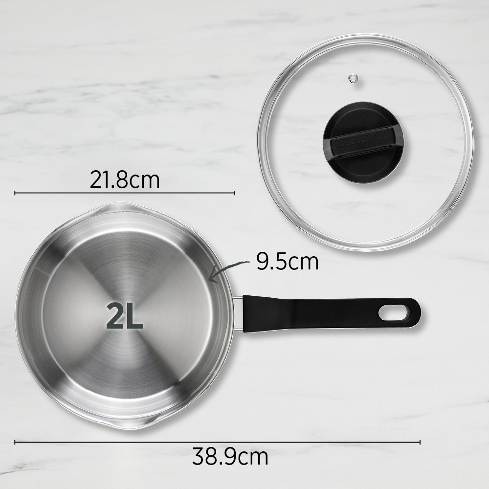 Wiltshire Timeless Saucepan 20cm with Glass Lid
