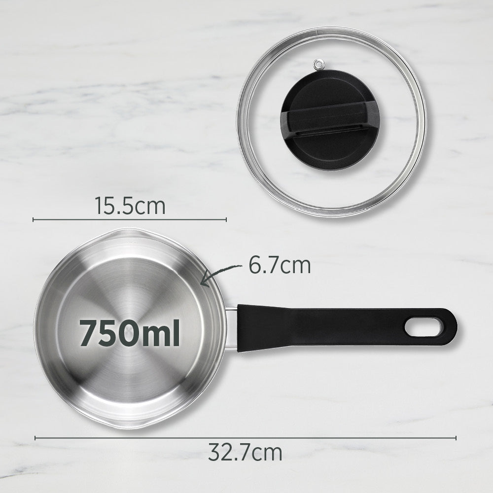 Wiltshire Timeless Saucepan 14cm with Glass Lid