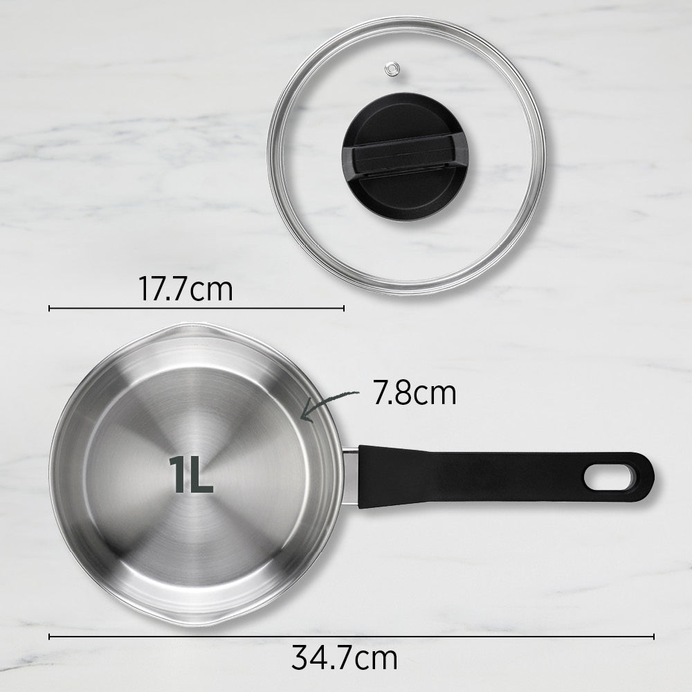 Wiltshire Timeless Saucepan 16cm with Glass Lid