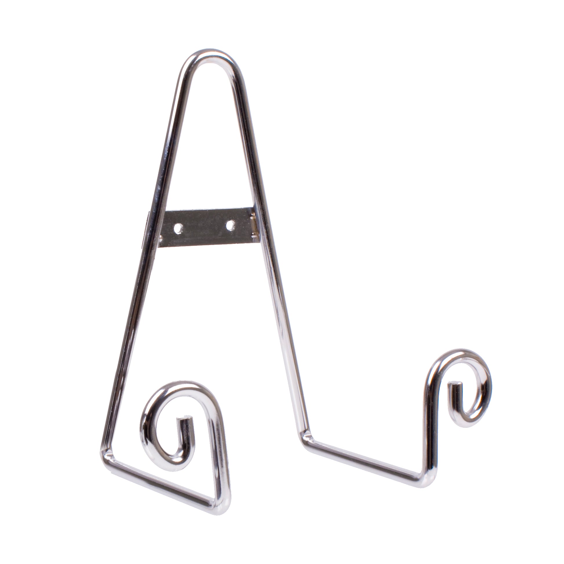 Entrée Large Scroll Plate Stand 21 cm – Chrome